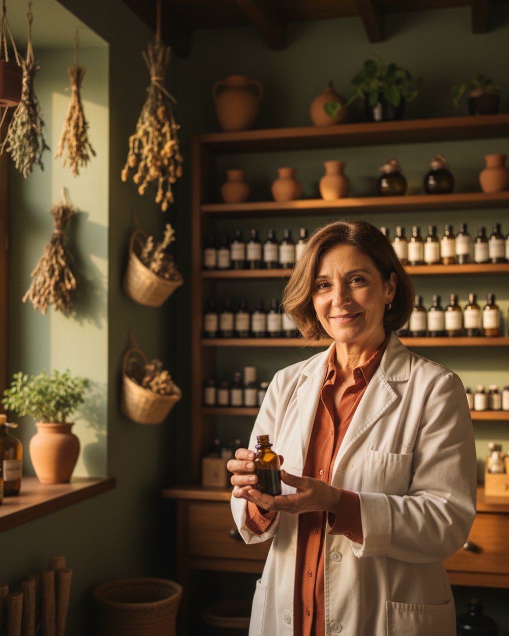 Interno della parafarmacia La Nostra Salute con farmacisti al banco